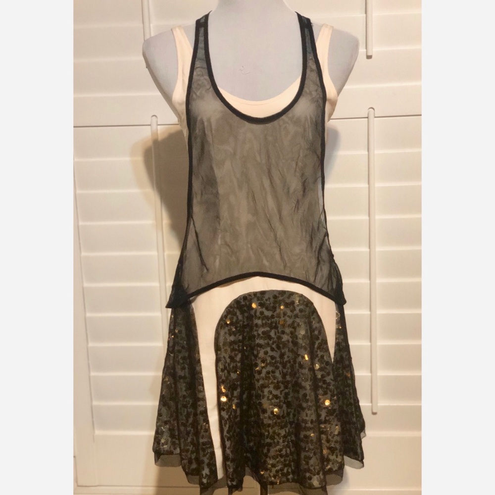 Rag & Bone Silk Sequined Faren Tank dress S (2-4)